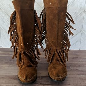 Minnetonka Fringe Boots